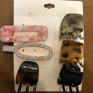 Hair clip set NWT